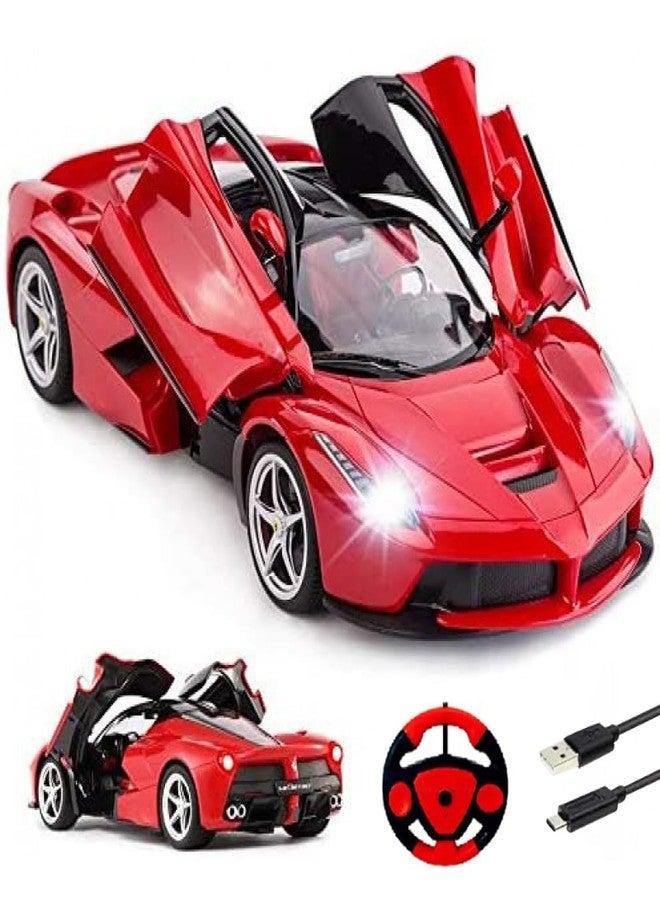 Galaxy Hi-Tech Rechargeable Remote Control Sports Car With Openable Doors, LED Lights for Kids 3-10 Years Old - Big Size RC Car Toy With High Speed, Multicolor - Image 5
